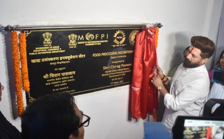 Union Minister Chirag Paswan inaugurates PMFME Incubation Centre at Tezpur University